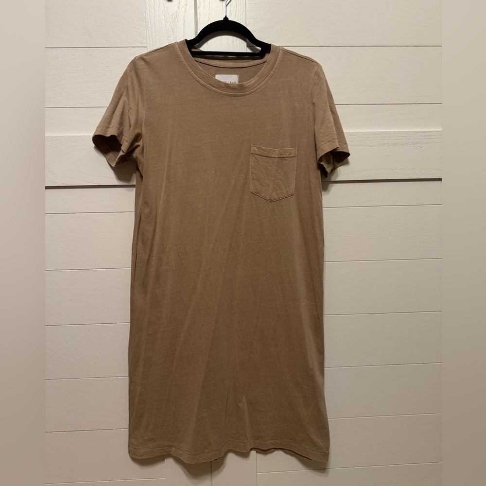 Carly Jean Los Angeles Tan T-Shirt Dress